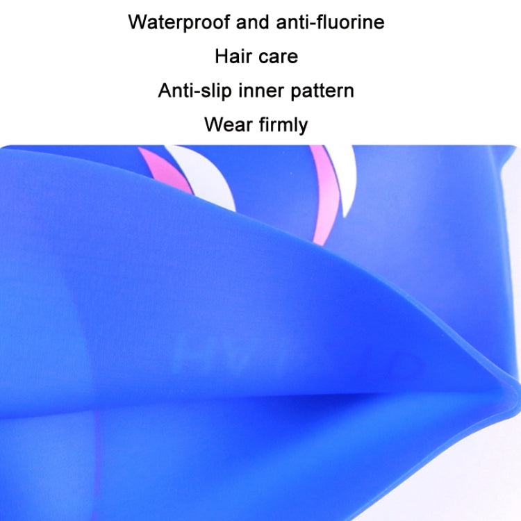 HAIZID Cute Cartoon Waterproof Silicone Children Swimming Cap, HAIZID (Shark Tooth Blue), HAIZID (Shark Tooth Pink), HAIZID (Shark Tooth Yellow), HAIZID (Fish Scales Royal Blue), HAIZID (Fish Blue Pink), HAIZID (Fish Scales Rose Red Pink)