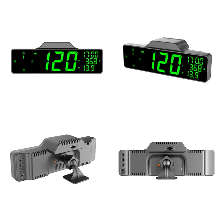 Car HUD Car Head-up Display Compass Multifunction GPS Speedometer, 9.0 Inch Screen