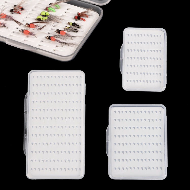 LEO 28055 Transparent Thin Flying Hook Box Fishing Hook Gear Box, Size:, Small  77 Bit