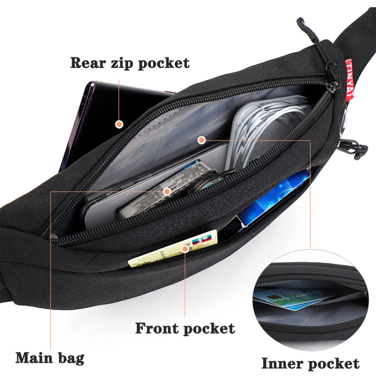 TINYAT T2003 Outdoor Sports Nylon Waterproof Mobile Phone Waist Bags, Black, Grey, Epithelium Blue, Epithelium Brown, Green, Light Blue, Dark Blue
