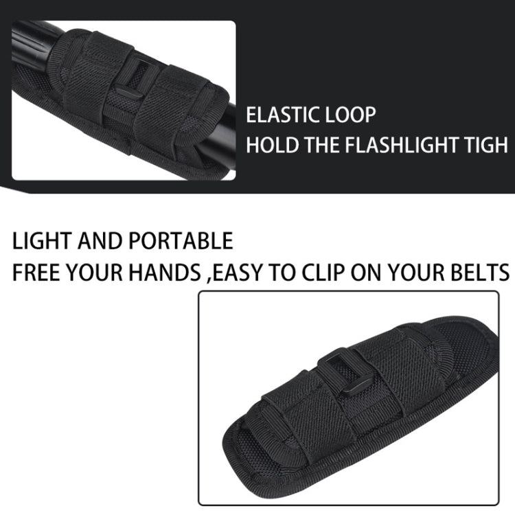 H-133 Outdoor 360 Degree Rotation Nylon Flashlights Sleeve Waist Bag, H-133 Khaki, H-133 Green, H-133 Black