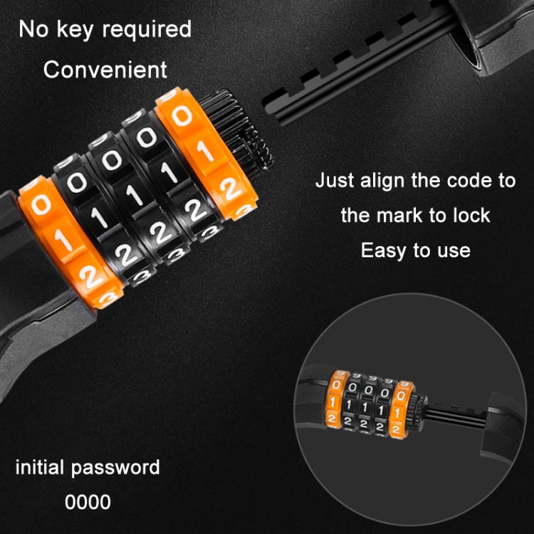 WEST BIKING Bicycle Anti-Theft Cable Combination Lock, Length:, 2M