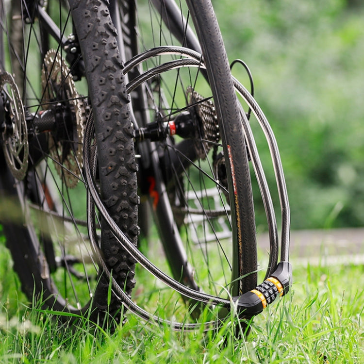 WEST BIKING Bicycle Anti-Theft Cable Combination Lock, Length:, 2M