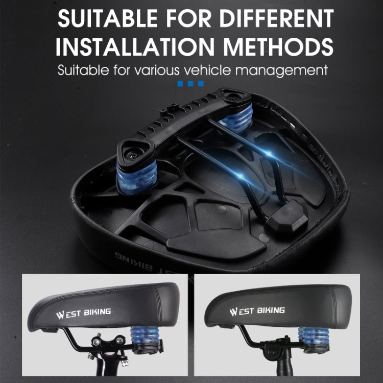 WEST BIKING Bicycle Widened And Comfortable Shock Absorbing Saddle, YP0801133