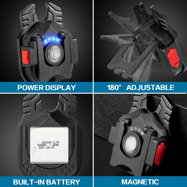 E-SMARTER W5129 Mini Strong Light Portable Flashlight, Specification:, With Keychain, With Tape Rope