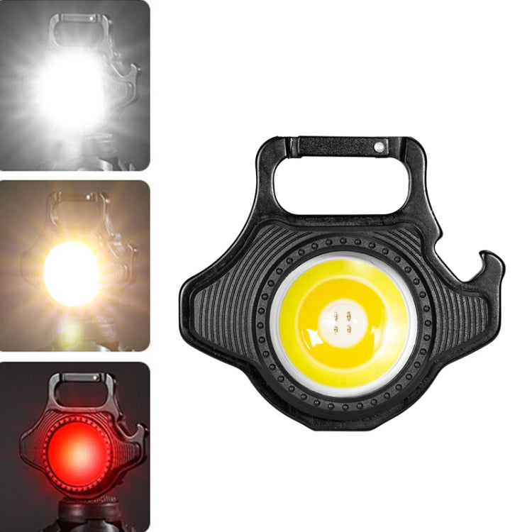 E-SMARTER W5133 Mini Keychain Strong Light Portable Flashlight, Specification:, Black, Black+Tripod