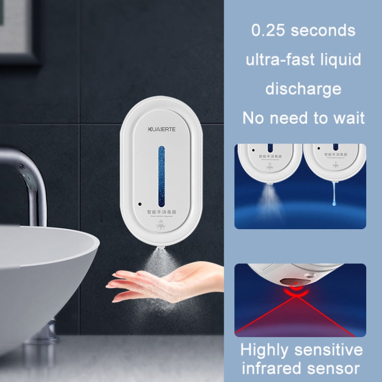 Kuaierte Automatic Induction Spray Sterilizer Wall Mounted Soap Dispenser, K4503 White, K4503 Black, K4504 White, K4504 Black, K4504 Spray White, K4504 Spray Black, K4505 White, K4505 Black, K4505 Spray White, K4505 Spray Black, K4506 White, K4506 Blac...