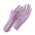 1 Pair XC-14 Riding Driving Sunscreen Anti-UV Fingerless Ice Silk Gloves, Style:, Line (Purple), Line (Dark Gray), Line (Light Gray), Line (Pink), Line (Black)