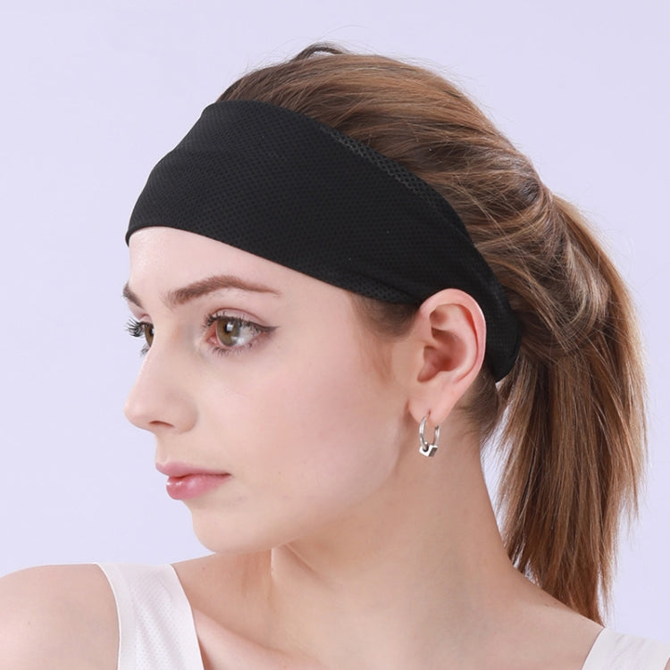 3 PCS Cold Feeling Sports Hairband Fitness Sweat-absorbing Belt, Hairband (624 Light Pink), Hairband(824 Black), Hairband (624 Black)