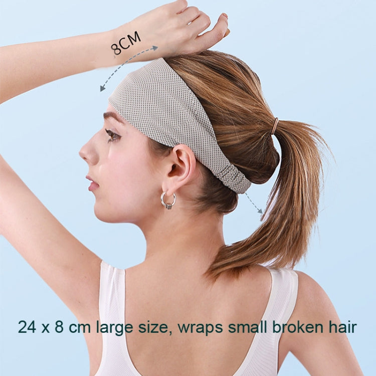3 PCS Cold Feeling Sports Hairband Fitness Sweat-absorbing Belt, Hairband (624 Light Pink), Hairband(824 Black), Hairband (624 Black)