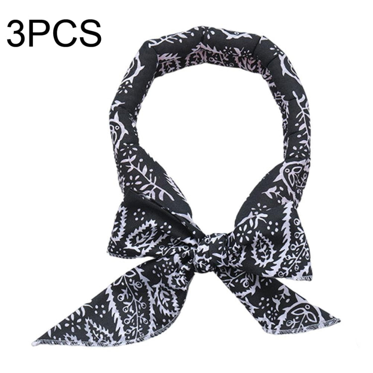 3 PCS Summer Cooling Bandana Neck Wraps Scarf For Women Men Kids Pet, Black Leaves, Blue Leaves, Red Leaves, Green Leaves, Yellow Leaves, Yellow Bottom Bear, Blue Bottom Bear, White Bottom Bear, Blue Bottom Cat, Pink Bottom Cat, King of Forest         ...