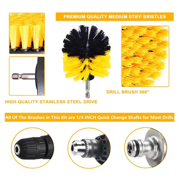 6 PCS / Set Kitchen Bathroom Car Tire Floor Crevice Clean Diamond Brush, 6 PCS / Set Brush(Color Random Delivery)