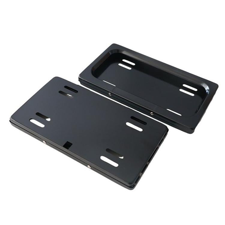 US Standard Roller Blind Dual-Brand Energy Vehicle License Plate Frame License Plate Bracket, Dual-Brand License Plate Frame