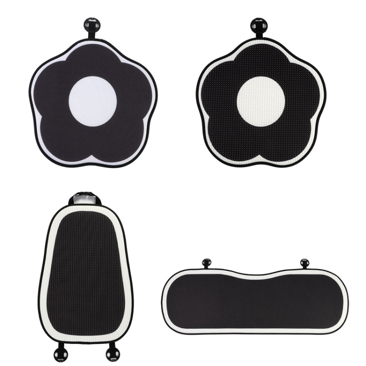 Ice Silk Simple Car Breathable Seat Cushion Cool Pad Summer Universal, Style:, Honeycomb Flower Front Row, Honeycomb Backrest, Honeycomb Back Row