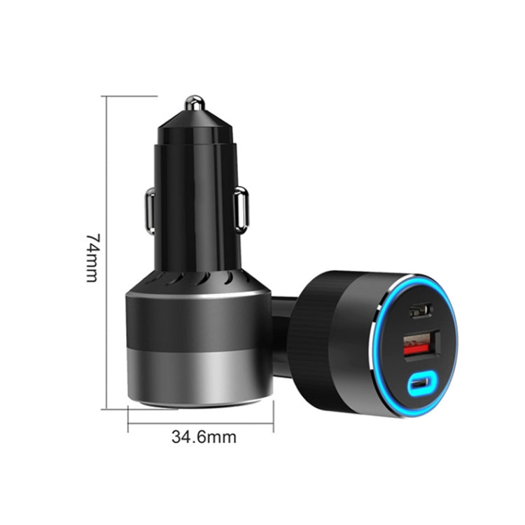 IBD353 Multifunctional Flame Retardant Car Phone Charger, 1U2C 130W, 58.5W, 2UC 66W
