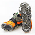 1 Pair  23 Spikes Crampons Outdoor Winter Walk Ice Fishing Snow Shoe Spikes,Size:, M Orange, L Orange, XL Orange, M Black, L Black, XL  Black
