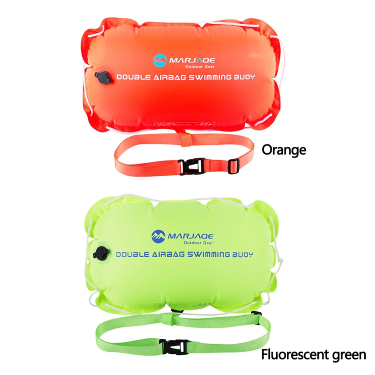 MARJAQE  Double Air Bag Safety Training Swimming Buoy with Waist Belt, Swimming Buoy(Fluorescent Green), Swimming Buoy(Orange)
