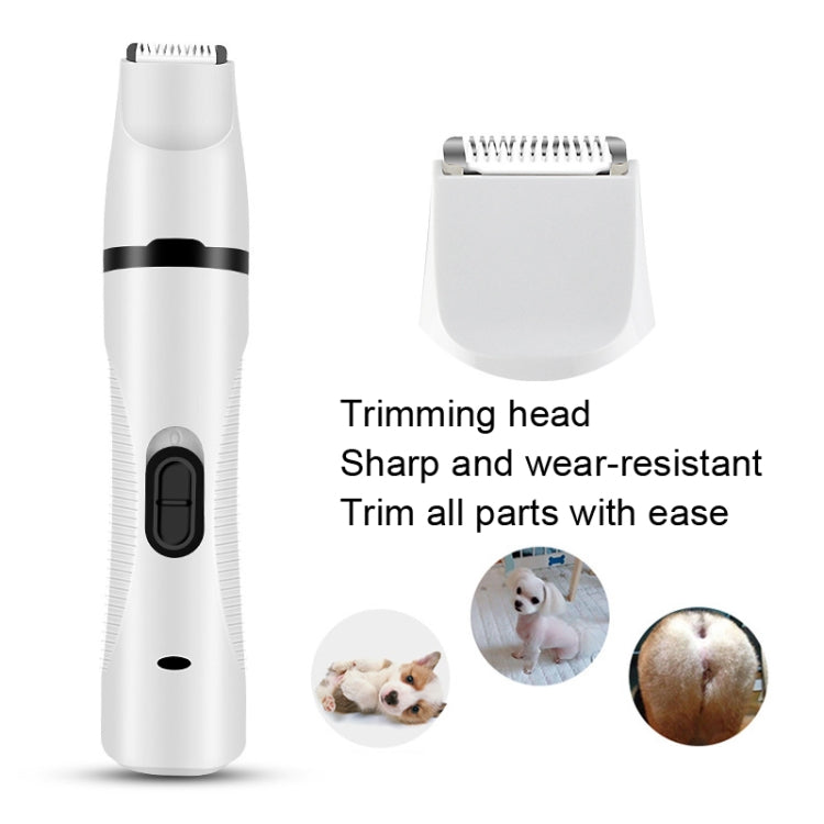 Pet USB Electric Shaver Dog Hair Trimming Nail Polisher, Nail Polisher