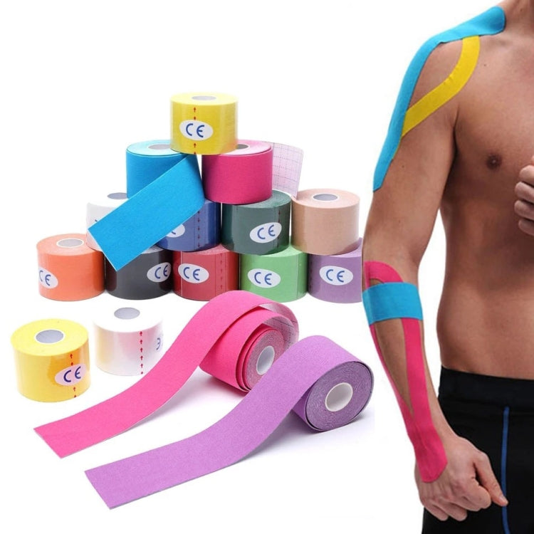 3pcs Muscle Tape Physiotherapy Sports Tape Basketball Knee Bandage, Size:, 2.5cm x 5m, 3.8cm x 5m, 5cm x 5m