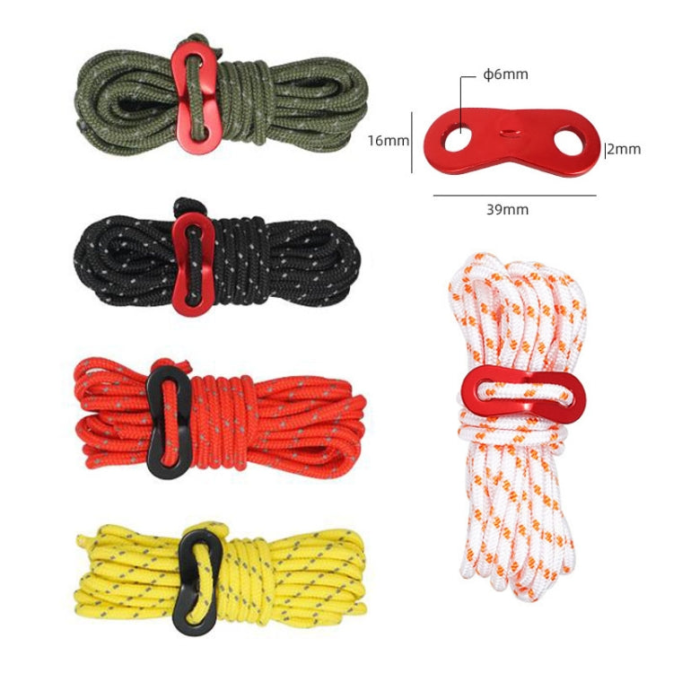 CLS Outdoor Camp Reflective Wind-Proof Camping Support Rod, 4 PCS / Set Yellow, 4 PCS / Set Red, 4 PCS / Set Black, 4 PCS / Set Army Green, 4 PCS / Set White Non-reflective