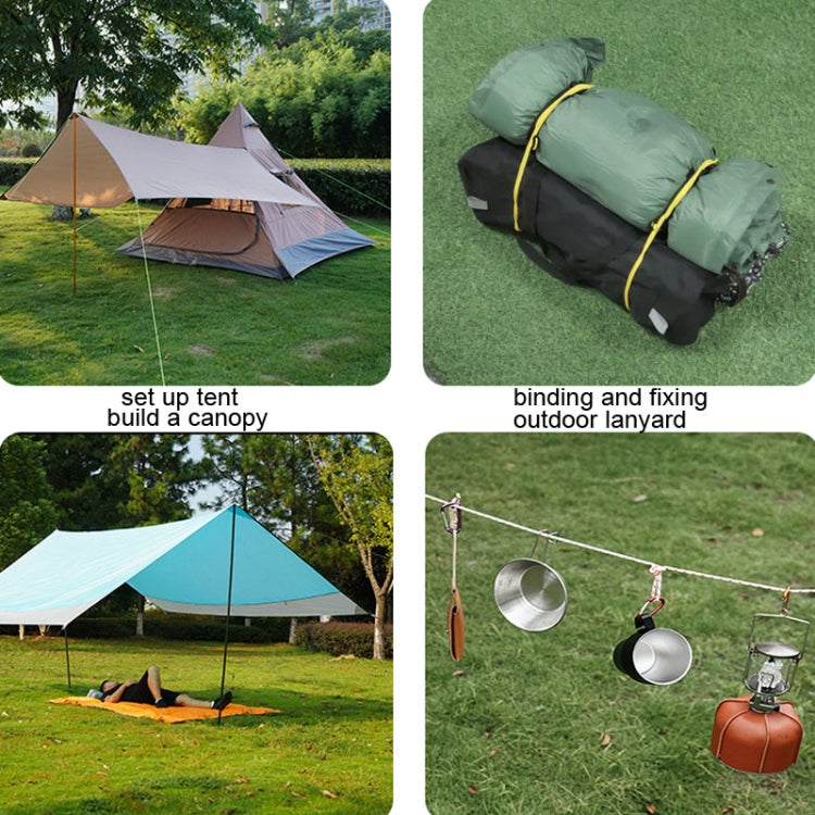 CLS Outdoor Camp Reflective Wind-Proof Camping Support Rod, 4 PCS / Set Yellow, 4 PCS / Set Red, 4 PCS / Set Black, 4 PCS / Set Army Green, 4 PCS / Set White Non-reflective
