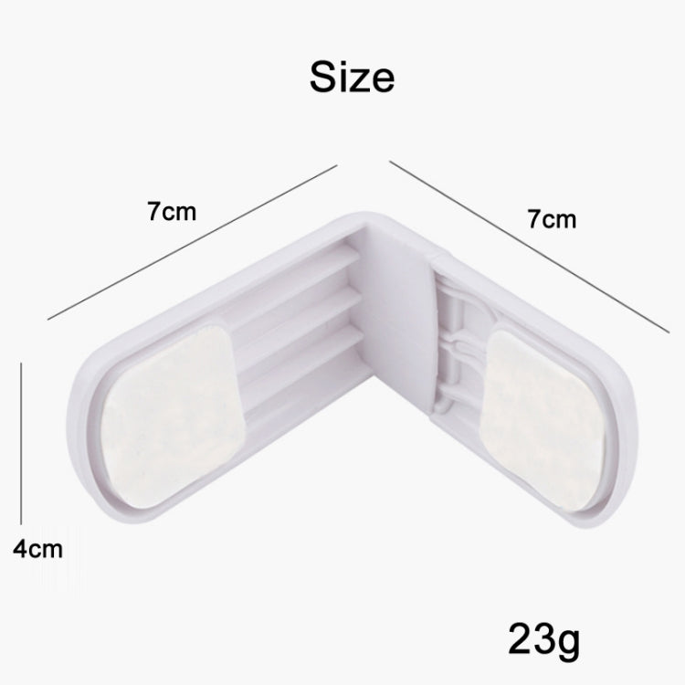 3 PCS Drawer Cabinet Door Child Safety Right Angle Lock, White, Black, Coffee, Light Blue, Light Green, Pink