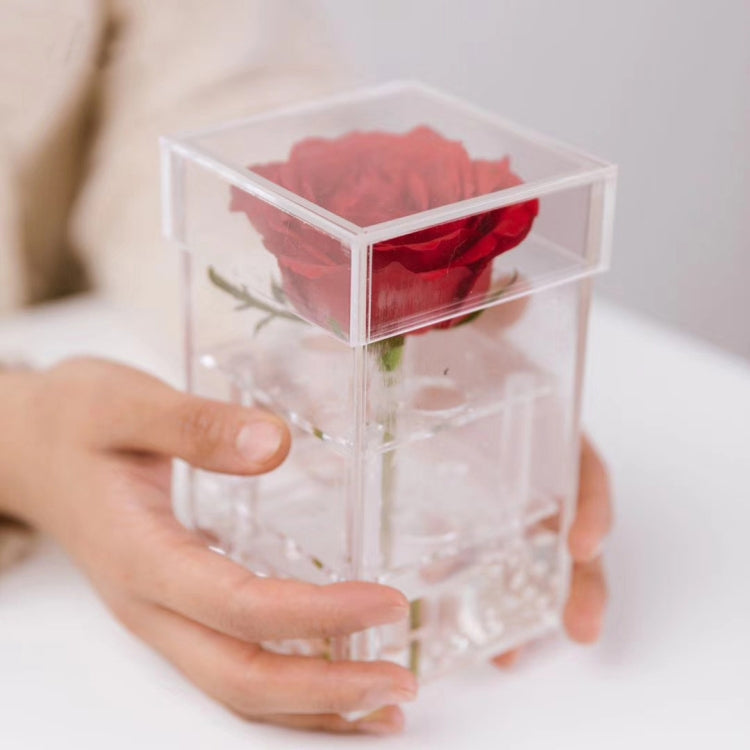 Square Transparent Acrylic Gift Box Flower Box, 1 Hole, 4 Holes, 9 Holes, 16 Holes, 25 Holes, 36 Holes