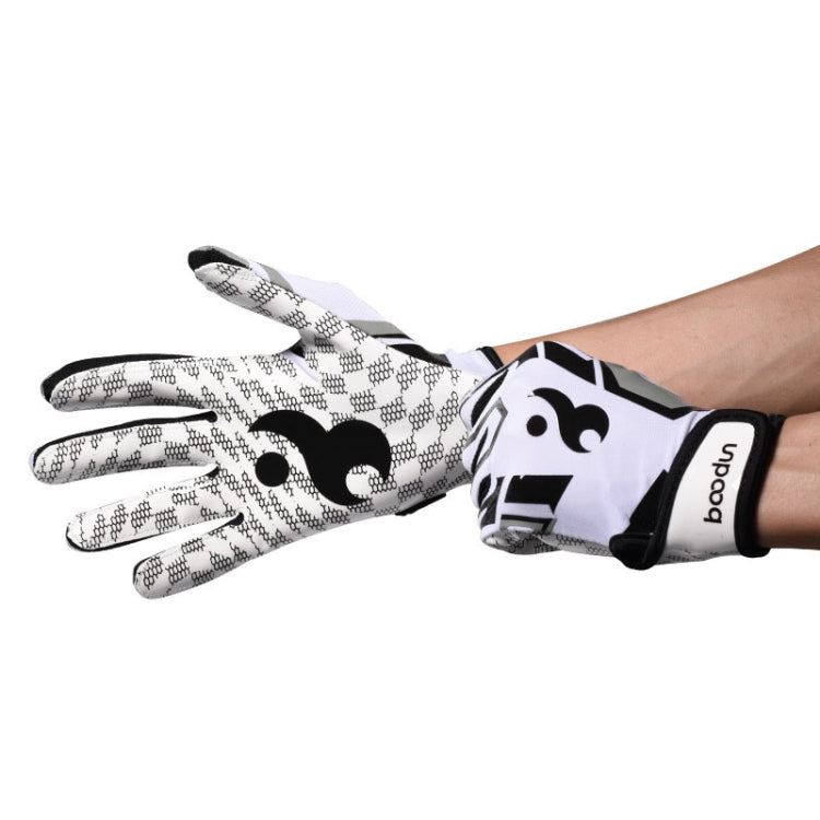 BOODUN C281071G Baseball Rugby Gloves Fitness Sports Anti-Slip Outdoor Hiking Gloves, C281071G Red L, C281071G White S, C281071G White M, C281071G White L, C281071G Red S, C281071G Red M