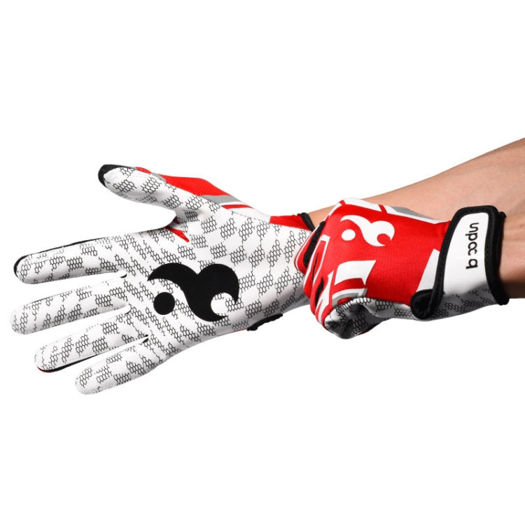 BOODUN C281071G Baseball Rugby Gloves Fitness Sports Anti-Slip Outdoor Hiking Gloves, C281071G Red L, C281071G White S, C281071G White M, C281071G White L, C281071G Red S, C281071G Red M
