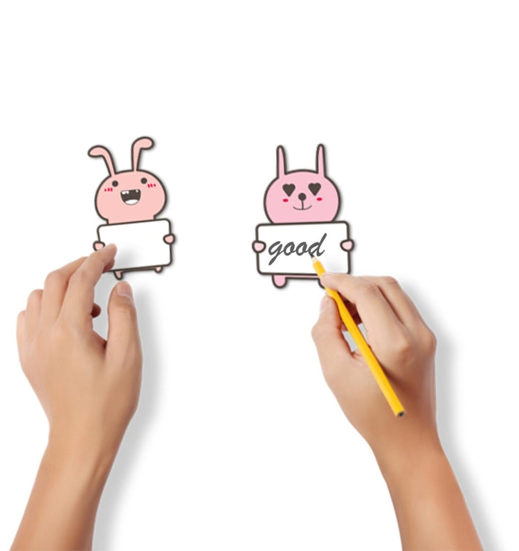 10 Sheets Cute Animal Name Stickers 15 Designs Blank Word Stickers for Kids, Cute Animal Name