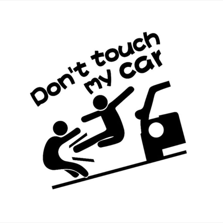 10PCS Reflective Funny Text Do Not Touch My Car Car Sticker, Funny Text