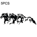 5PCS FGM-002 Carving Reflective Stickers Galloping Horse Car Body Sticker, Galloping Horse
