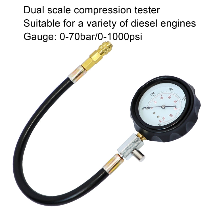 18 PCS / Set TU-15B Diesel Cylinder Pressure Meter Cylinder Pressure Detection Tool, 18 PCS / Set