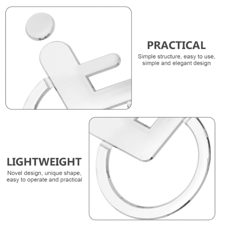 Disabled Toilet Signs Prompts Signs Wall Stickers, Disabled