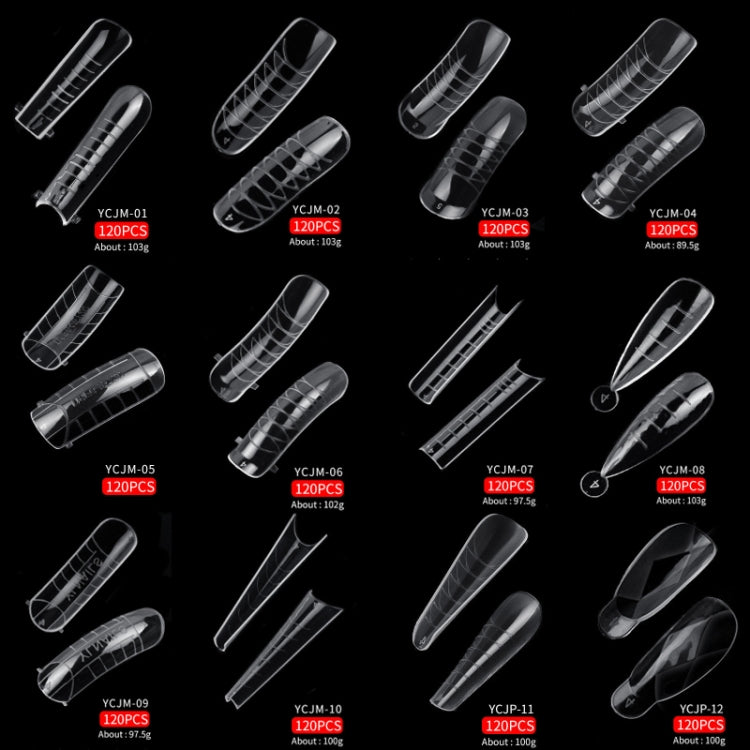 2 Boxes Nail Crystal Rapid Light Therapy Extension Nail Model, Shape:, 120 PCS 01, 120 PCS 02, 120 PCS 03, 120 PCS 04, 120 PCS 05, 120 PCS 06, 120 PCS 07, 120 PCS 08, 120 PCS 09, 120 PCS 10, 120 PCS 11, 120 PCS 12, 120 PCS 13, 120 PCS 14, 120 PCS 15