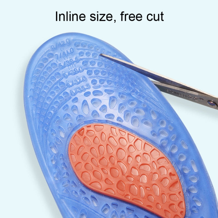 TPE GEL Sports Insole Shock-absorbing Sweat-absorbing Running Insole, Male 41-46