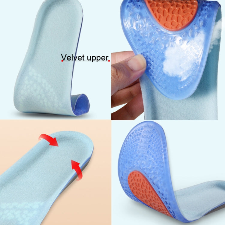 TPE GEL Sports Insole Shock-absorbing Sweat-absorbing Running Insole, Male 41-46