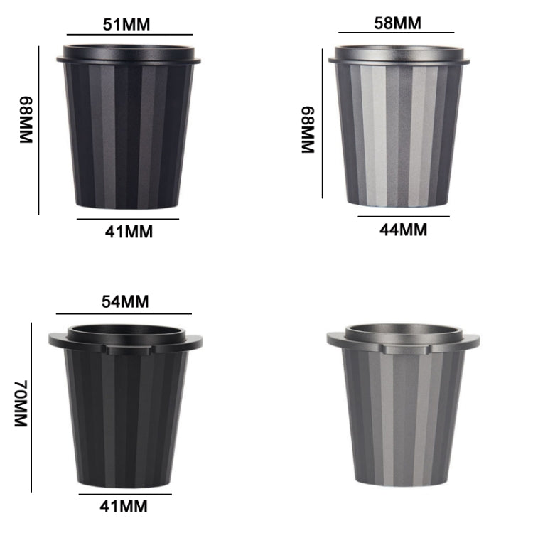 Coffee Machine Powder Cup Sieve Brewing Head Appliance, Color: For Breville Rich Black (54mm), Dark Black (51mm), Silver Gray (51mm), Dark Black (58mm), Silver Gray (58mm)