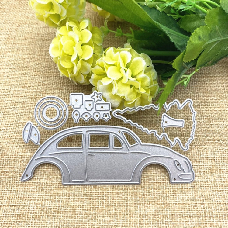 Car Christmas Tree Metal Paper Art Leather Cutting Die, Christmas Tree