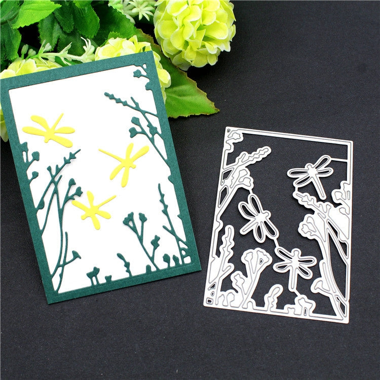 Three Dragonflies Metal Embossing Cutting Die, Three Dragonflies