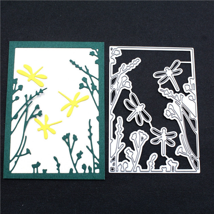 Three Dragonflies Metal Embossing Cutting Die, Three Dragonflies