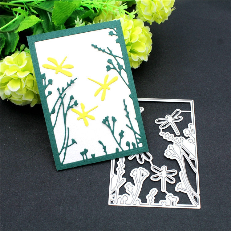 Three Dragonflies Metal Embossing Cutting Die, Three Dragonflies