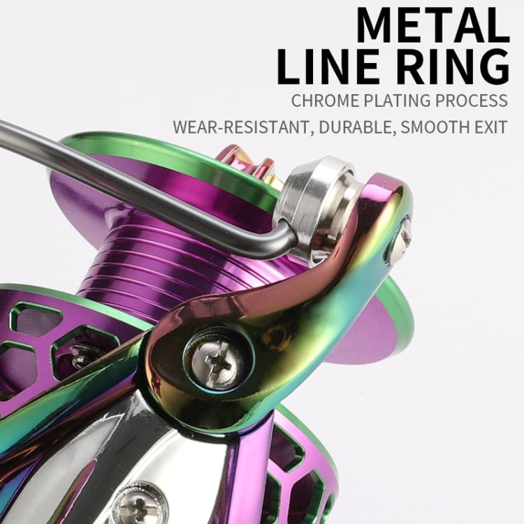 Colorful Metal Fish Line Wheel Long Throw Sea Rod Spinning Wheel, SK1000, SK2000, SK3000, SK4000, SK5000, SK6000