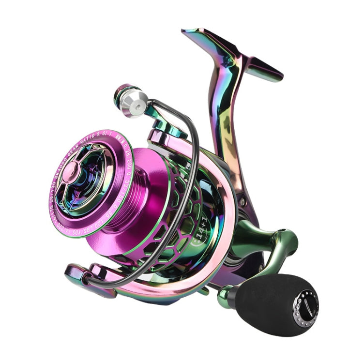 Colorful Metal Fish Line Wheel Long Throw Sea Rod Spinning Wheel, SK1000, SK2000, SK3000, SK4000, SK5000, SK6000