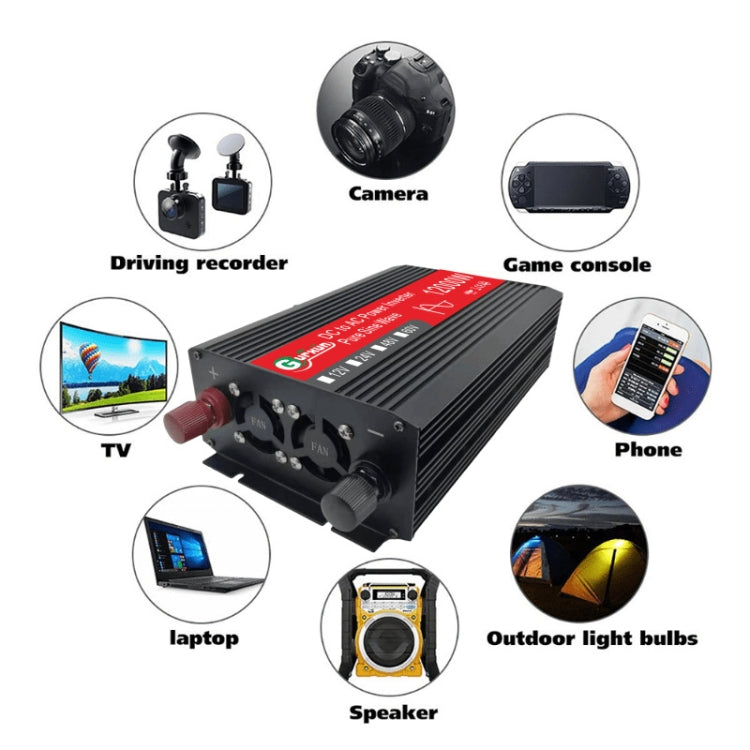 Gurxun 12000W High Power Household Car Sine Wave Inverter, 12000W 24V To 220V, 12000W 60V To 220V, 12000W 12V To 110V, 12000W 48V To 220V, 12000W 12V To 220V