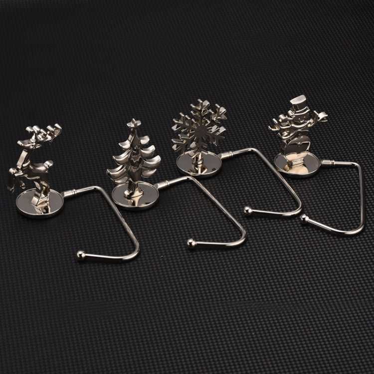 Christmas Decorative Hook Cartoon Christmas Hanger, Spec:, Silver Snowflake, Silver Tree, Silver Deer, Silver Snowman, Gold Snowflake, Gold Tree, Gold Deer, Gold Snowman