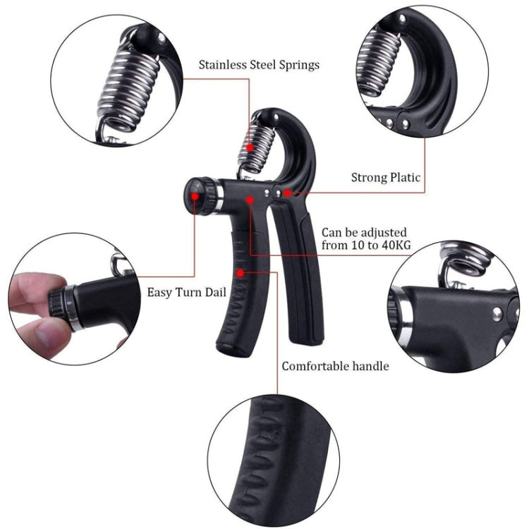 10-40kg Adjustable R-shaped Grip Finger Hand Training Gym, 10-40kg Black Orange, 10-40kg Black, 10-40kg Black Yellow, 10-40kg Black Gray, 10-40kg Black Green, 10-40kg Black Rose Red