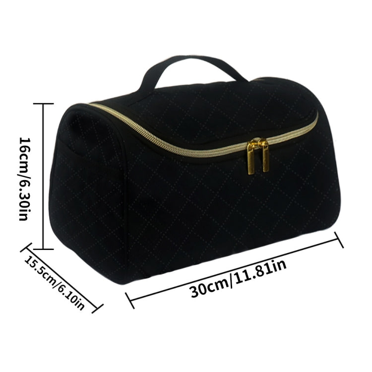 Travel Cosmetic Bag Curler Accessories Storage Bag, Black