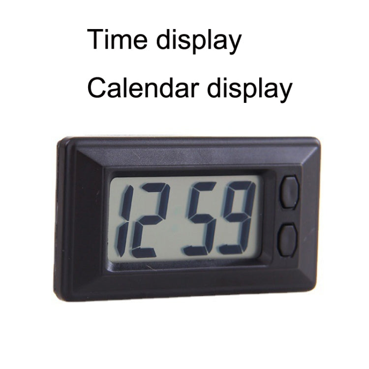 C33 Mini Home Car Electronic Clock With Hook And Loop Fastener, C33