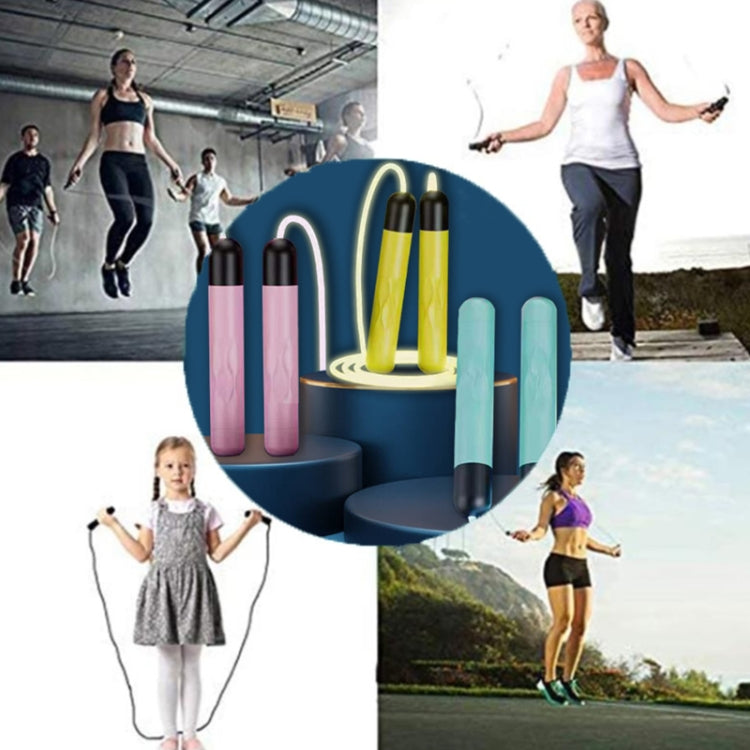 Glowing Skipping Rope Fitness Exercise Student Racing Training, Yellow, Pink, Blue, Green